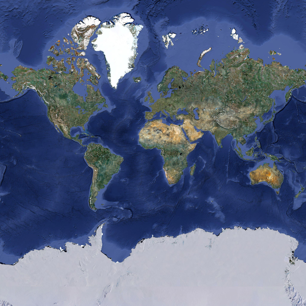Карта 4 земли. Карта мира со спутника.